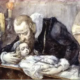 Father and child lament