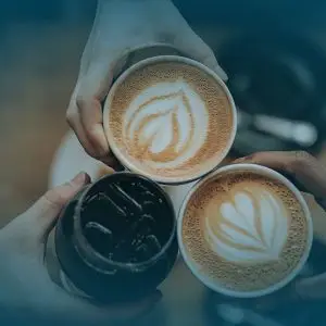 Coffee cups together - Partners page