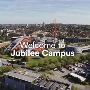 Aerial view of Nottingham, Jubilee Campus