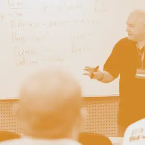 WTC Study with us Alister Wallace teaching in classroom
