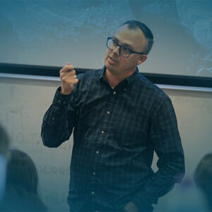 Image of Jason Myers teaching GradDIp classroom
