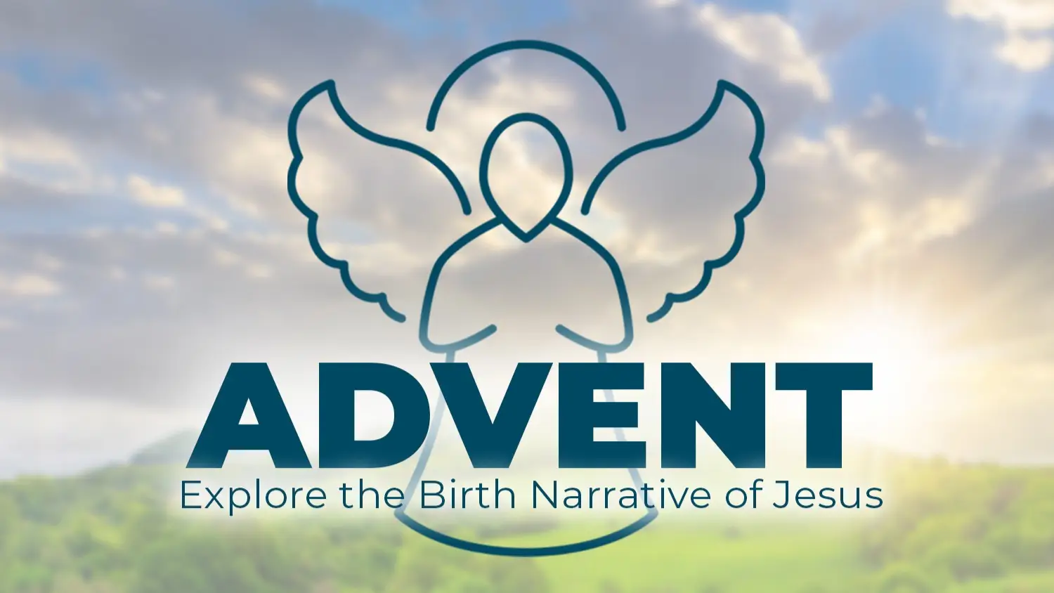 Advent Webinar image with text: Explore the Birth Narrative of Jesus"